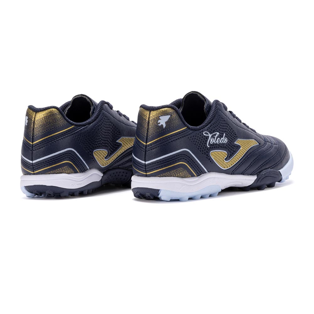 Chaussures De Futsal Pour Enfants Joma CANCHA JR 2503 - Bleu Marine Et Blanc - Fermeture Velcro