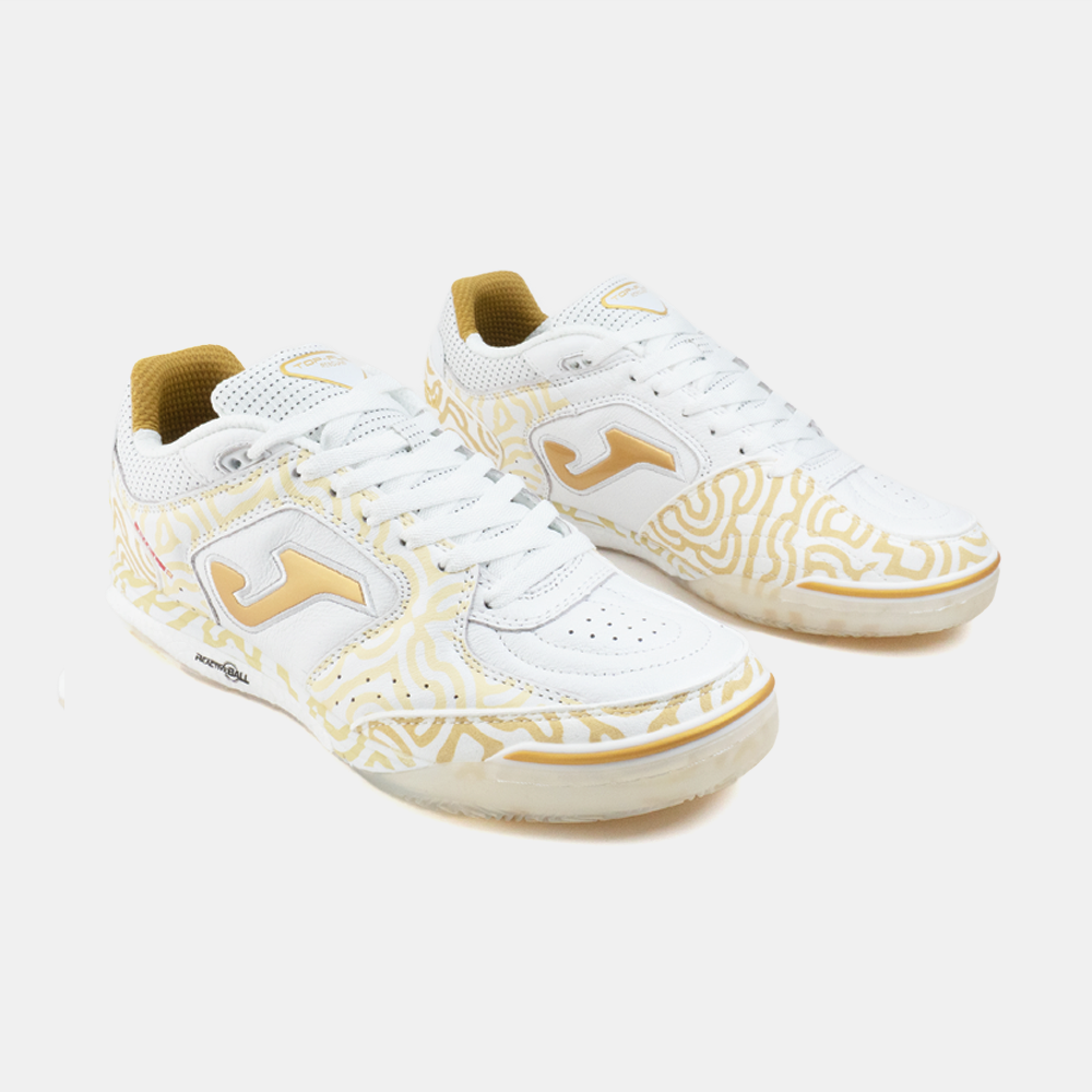 Zapatillas Futbol Sala Top Flex Rebound 2572 IN Blanco Dorado
