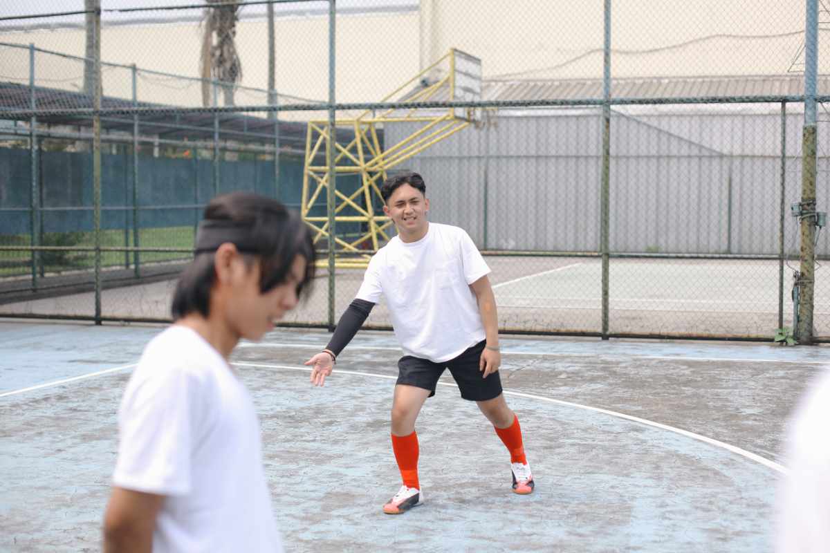 Jugadores de futsal en la cancha