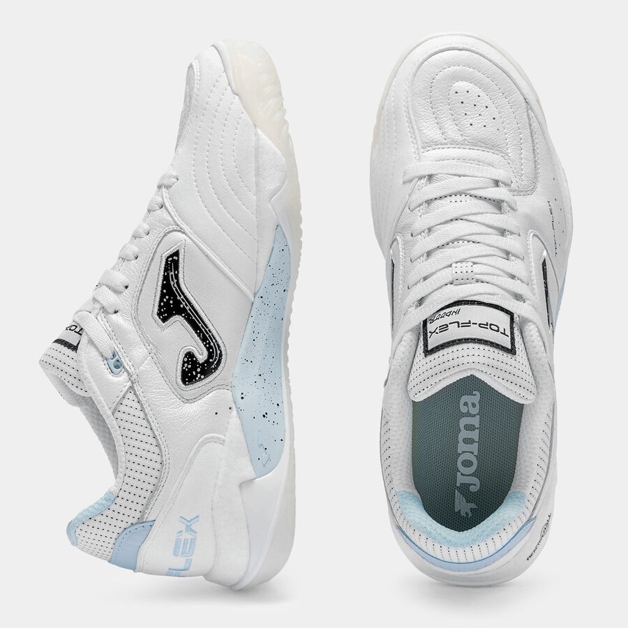 Zapatillas Futbol Sala Top Flex Plus 2632 IN Blanco Celeste